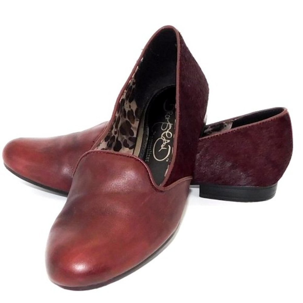 Naturalizer "David Bromstad" Unique Burgundy Leather Loafer * Size 6.5